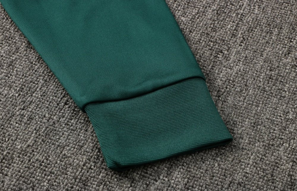 PSG Dark Green and White Premium Tracksuit from FootballPrestige.shop - Premium Concept kits