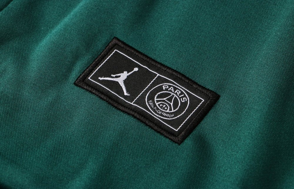 PSG Dark Green and White Premium Tracksuit from FootballPrestige.shop - Premium Concept kits