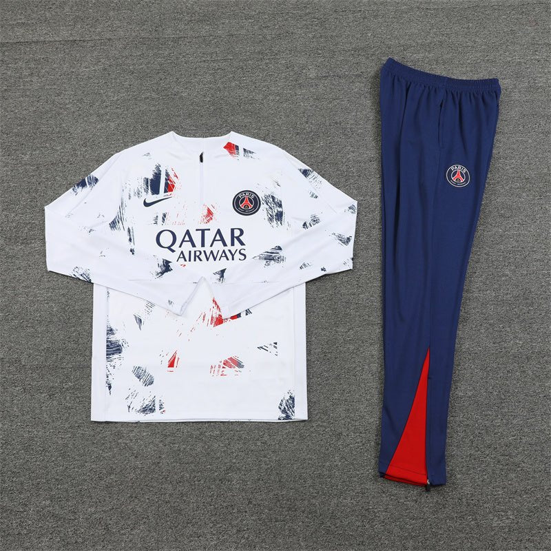 PSG "Parisian Frost" White Premium Tracksuit from FootballPrestige.shop - Premium Concept kits
