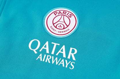 PSG Turquoise and Pink Premium Tracksuit from FootballPrestige.shop - Premium Concept kits
