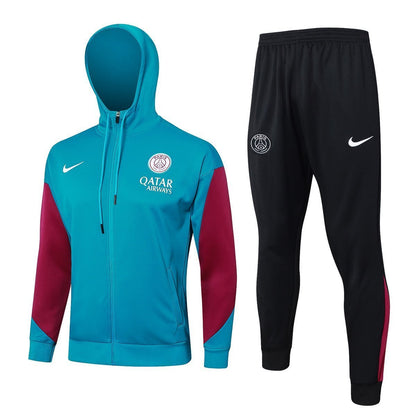 PSG Turquoise and Pink Premium Tracksuit from FootballPrestige.shop - Premium Concept kits