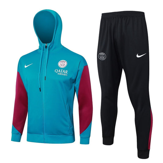 PSG Turquoise and Pink Premium Tracksuit from FootballPrestige.shop - Premium Concept kits