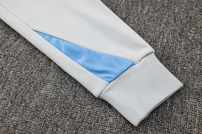 PSG White and Blue Premium Tracksuit from FootballPrestige.shop - Premium Concept kits
