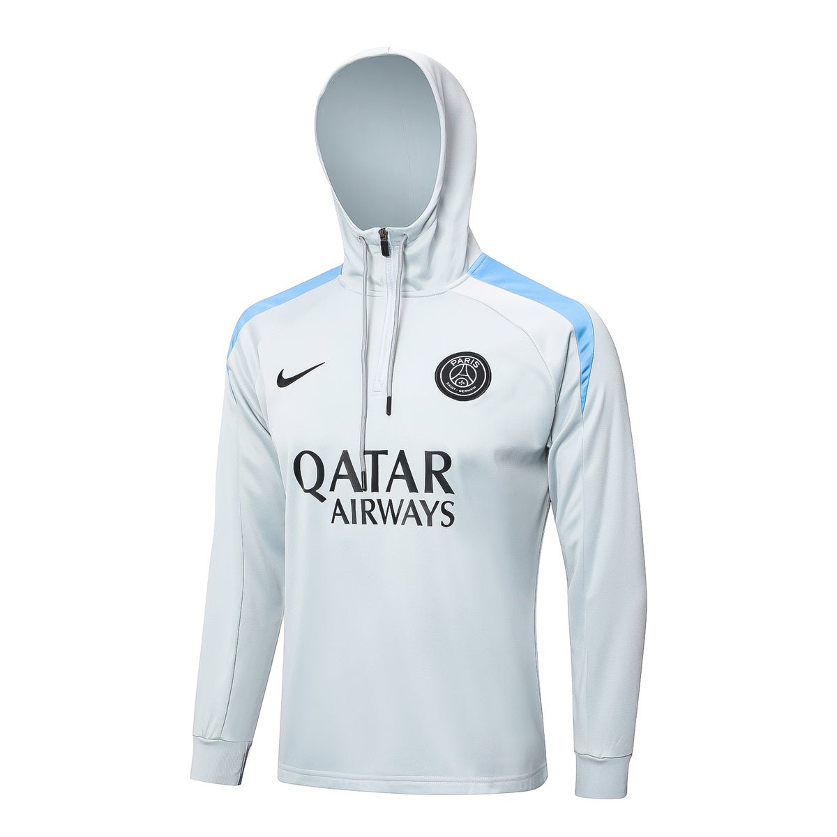 PSG White and Blue Premium Tracksuit from FootballPrestige.shop - Premium Concept kits