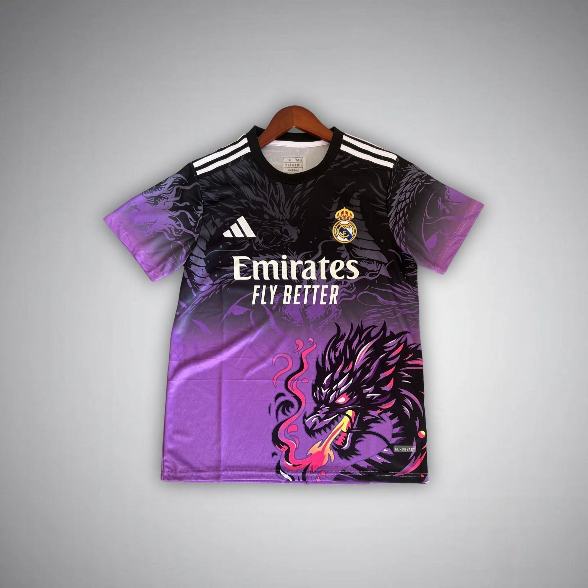 Real Madrid "Amethyst Flame" Premium Kids Size Kit from FootballPrestige.com - Premium Football Kits