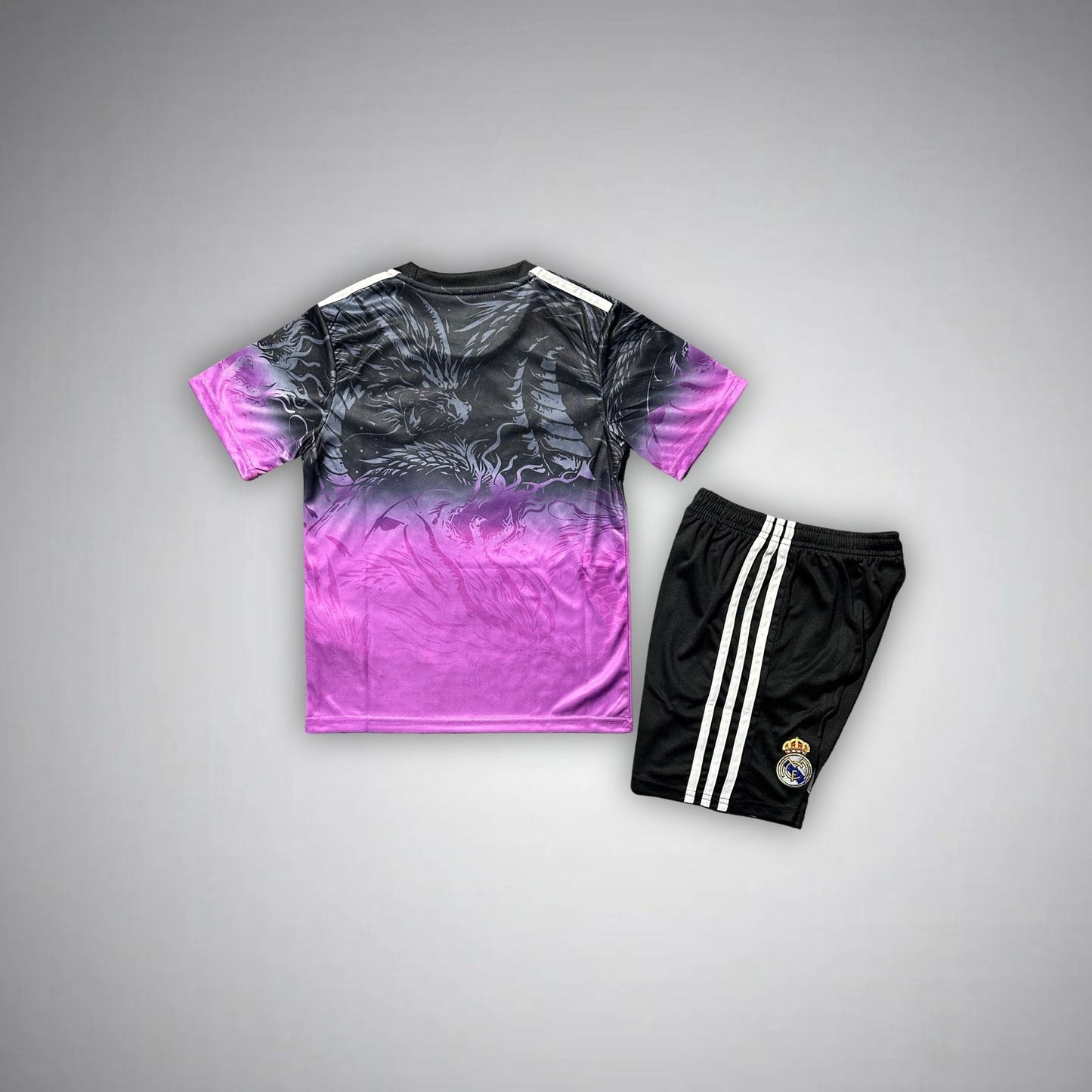 Real Madrid "Amethyst Flame" Premium Kids Size Kit from FootballPrestige.com - Premium Football Kits