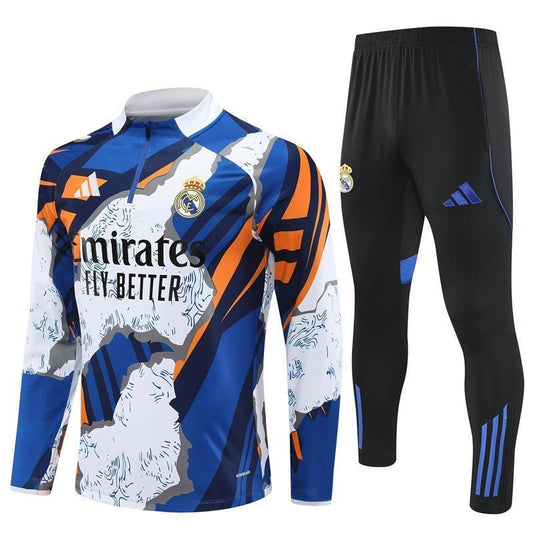 Real Madrid "Azul Reactor" Premium Tracksuit from FootballPrestige.com - Premium Football Kits