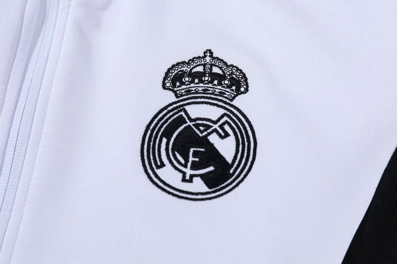 Real Madrid "Blanco Regal" Premium Tracksuit from FootballPrestige.club - Premium Football Kits