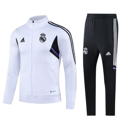 Real Madrid "Blanco Regal" Premium Tracksuit from FootballPrestige.com - Premium Football Kits