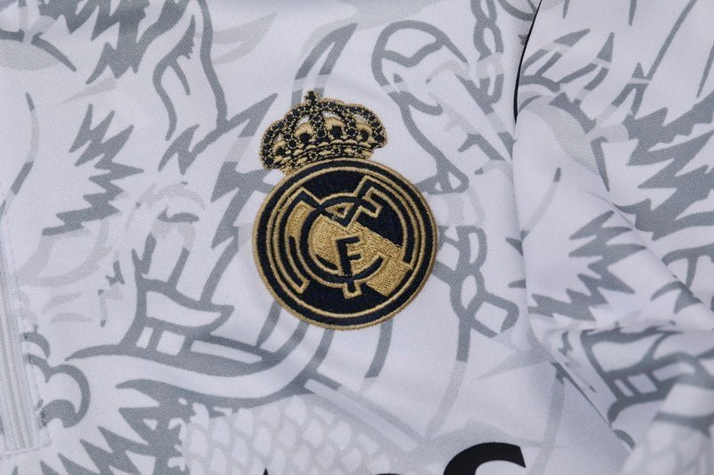 Real Madrid "Dragón Blanco" Premium Tracksuit from FootballPrestige.club - Premium Football Kits