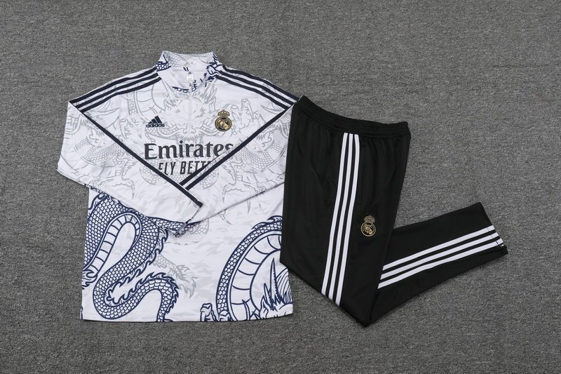 Real Madrid "Dragón Blanco" Premium Tracksuit from FootballPrestige.club - Premium Football Kits