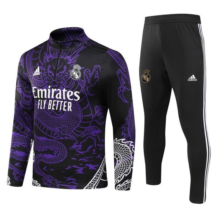 Real Madrid "Dragon Morado" Premium Tracksuit from FootballPrestige.com - Premium Football Kits