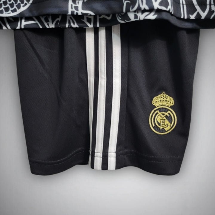 Real Madrid "Dragon Negro" Premium Kids Size Kit from FootballPrestige.com - Premium Football Kits