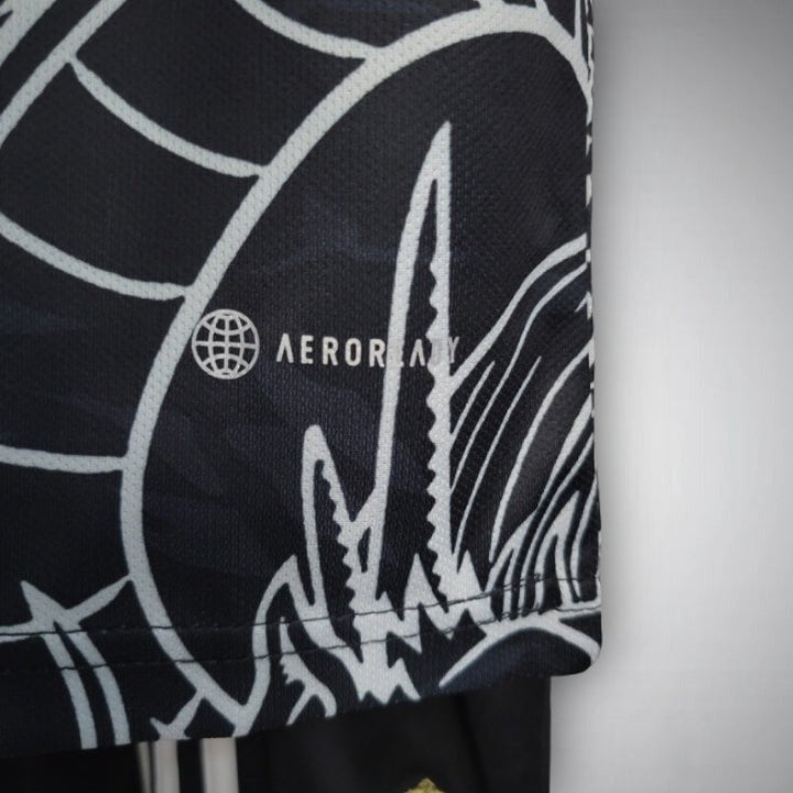 Real Madrid "Dragon Negro" Premium Kids Size Kit from FootballPrestige.club - Premium Football Kits