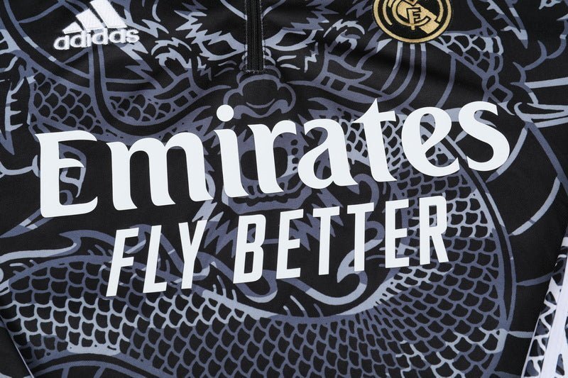 Real Madrid "Dragón Negro" Premium Tracksuit from FootballPrestige.club - Premium Football Kits