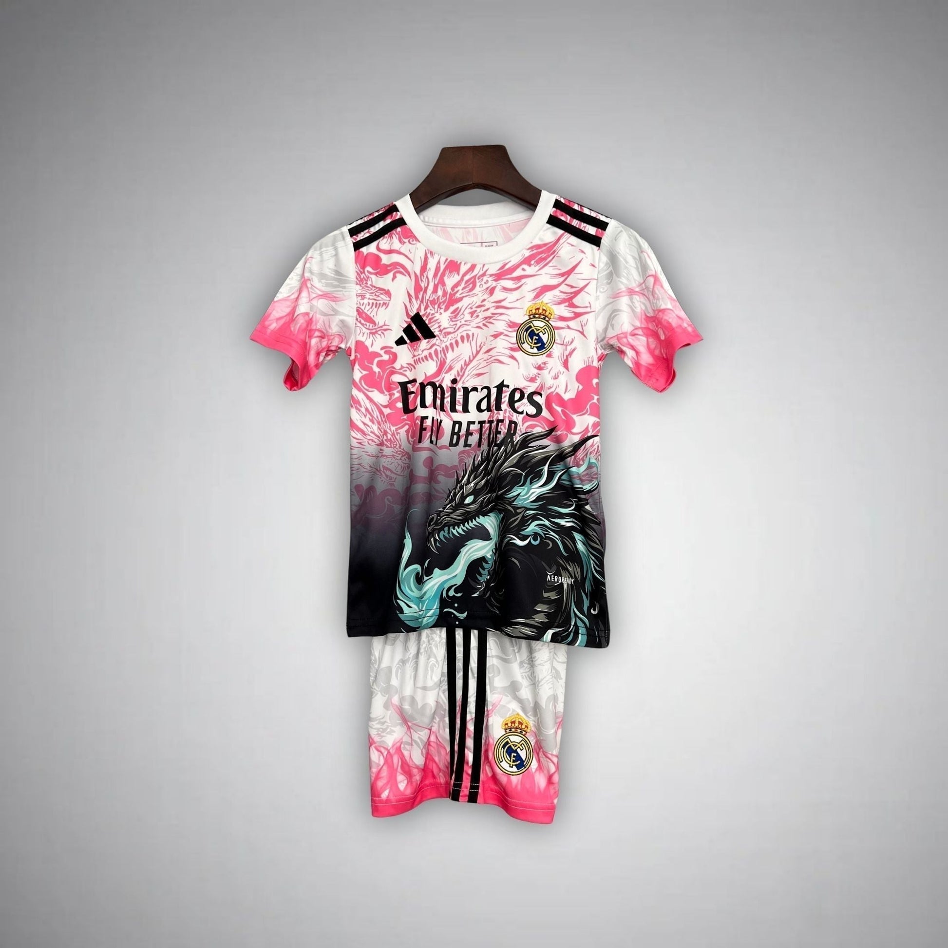 Real Madrid "Flameborn" Premium Kids Size Kit from FootballPrestige.com - Premium Football Kits