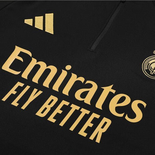 Real Madrid "Golden Era" Premium Kids Size Tracksuit from FootballPrestige.club - Premium Football Kits