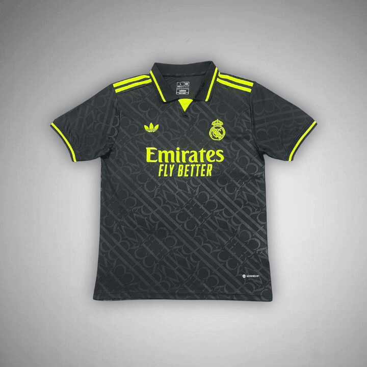 Real Madrid "Noir Galáctico" Premium Kit from FootballPrestige.com - Premium Football Kits