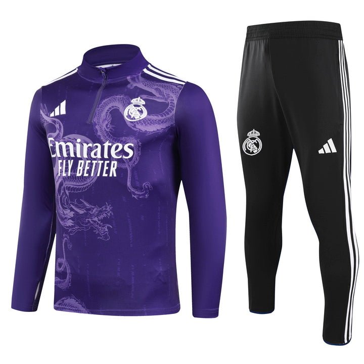 Real Madrid "Purple Dragon" Premium Tracksuit from FootballPrestige.club - Premium Football Kits
