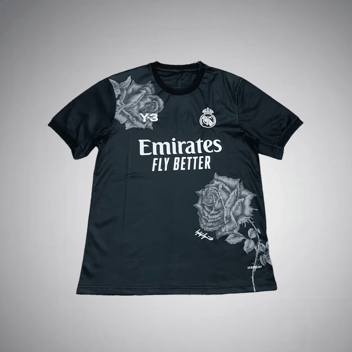 Real Madrid x Y3 4th Black Kit from FootballPrestige.com - Premium Football Kits