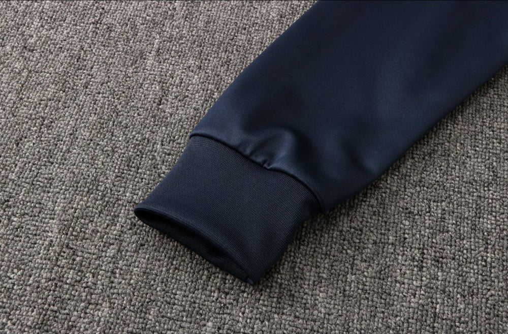 Tottenham Dark Blue Premium Tracksuit from FootballPrestige.club - Premium Football Kits